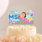 Ms. Rachel Custom CardStock Cake Topper 7