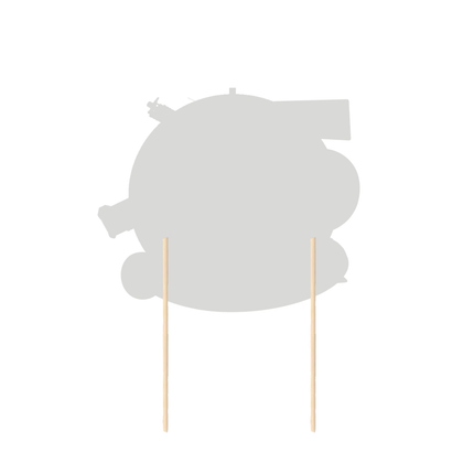 Nerf Dart Gun CardStock Cake Topper 7"