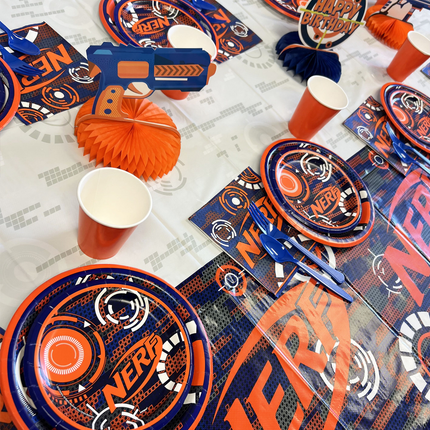 Nerf Birthday Plates 9 inches 8 Ct