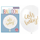 Oh Baby Gold Baby Shower Foil and Latex Balloon Bundle - set overview