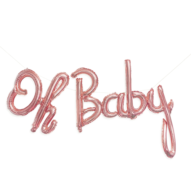 Oh Baby Rose Foil Balloon