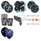 Outer Space Party Supplies and Latex Balloons Set for 16 Guests - set overview