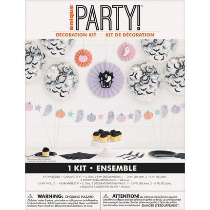 Pastel Hauntings Decoration Kit with Balloons