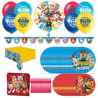 PAW Patrol party set for 16 - plates, napkins, table cover, banner, balloons and forks