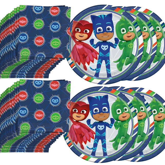 PJ Masks Plates and Napkins
