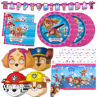 Skye Paw Patrol Birthday Decorations with Character Masks