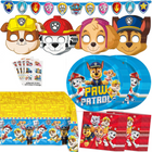 Paw Patrol Birthday Decorations with Masks and Tattoos – Serves 16 Guests