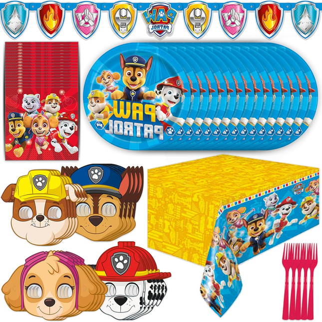 Paw Patrol Birthday Party Supplies & Decorations - 16 Guests