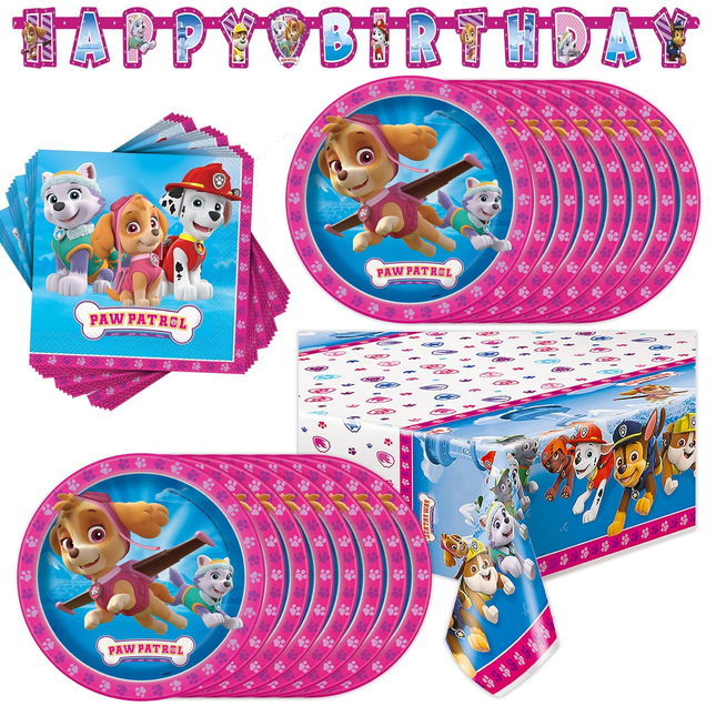 Skye Paw Patrol Birthday Party Decorations - Serves 16