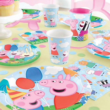 Peppa Pig Birthday Party Supplies Set for 24 Guests