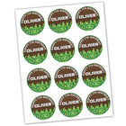 Pixel Game Personalized Name and Age Stickers, 2 Inch