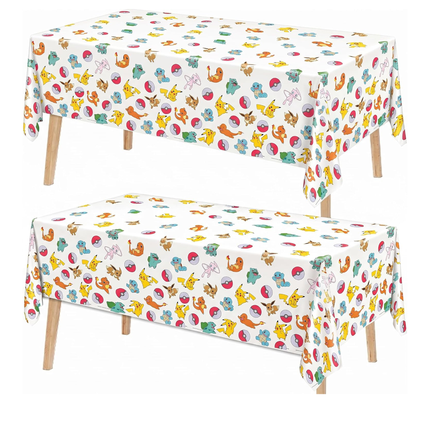 Pokemon Table Cloth 2-Pack - Officially Licensed 54x84"