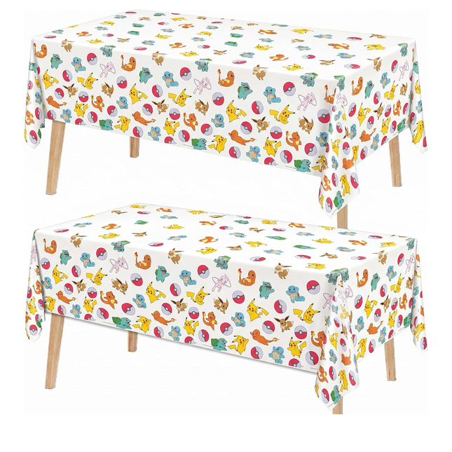 Pokemon Table Cloth 2-Pack - Officially Licensed 54x84"
