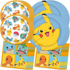 Pokemon Plates and Napkins Set - Serves 16 Guests