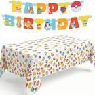 Pokemon Birthday Banner and Table Cloth - Party Decor
