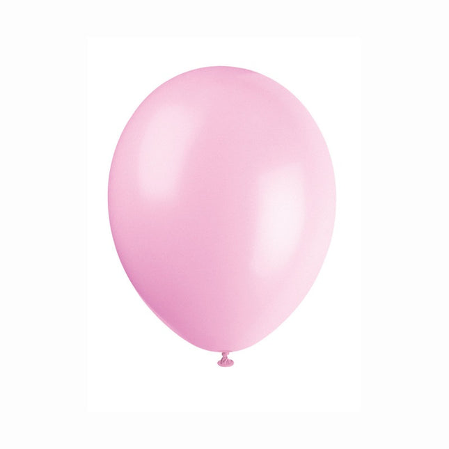Powder Pink Latex Balloons 12", 50 Count