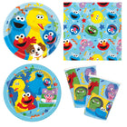 Sesame Street Coordinated Party Supplies Set for 16 Guests - set overview