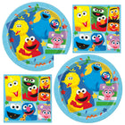 Sesame Street Dessert Plates and Napkins Set for 32 Guests - set overview