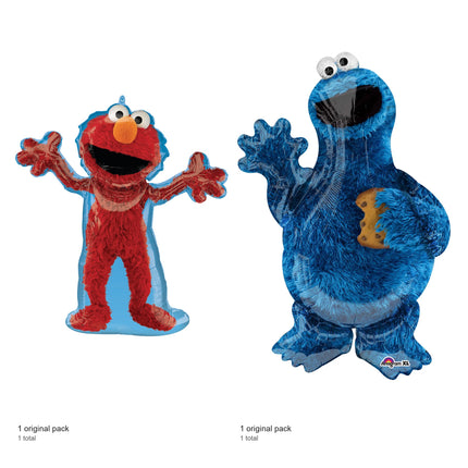 Sesame Street Elmo and Cookie Monster Balloon Duo Set - included packs and quantities