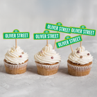 Sesame Street Custom Name Cupcake Toppers 10 ct
