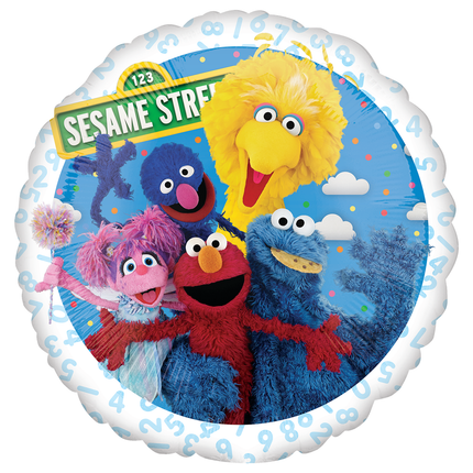 Sesame Street Round Foil Balloon 18"