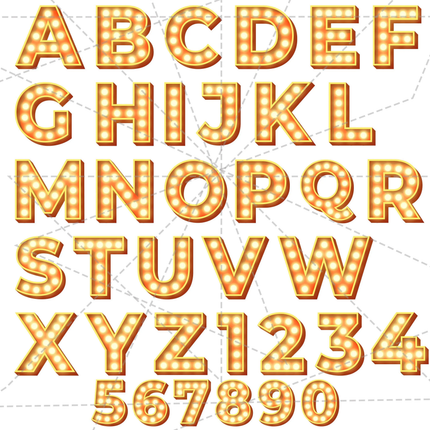 Sing 2 Alphabet Letters Clipart PNG Bundle Instant Download