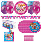 Skye PAW Patrol party set for 16 - plates, napkins, table cover, banner, balloons and forks