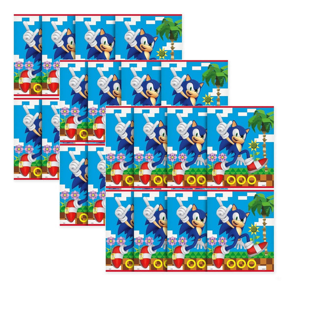 Sonic Party Favor Bags, 24 Count Bundle - coordinated party set