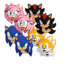 Sonic Party Masks, 16 Count Bundle - coordinated party set