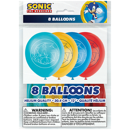Sonic the Hedgehog Party Latex Balloons