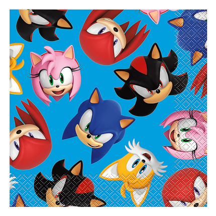 Sonic the Hedgehog Party Paper Luncheon Napkins 16 Ct.
