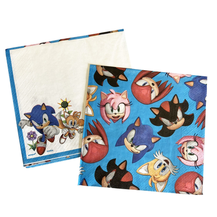 Sonic the Hedgehog Party Paper Luncheon Napkins 16 Ct.