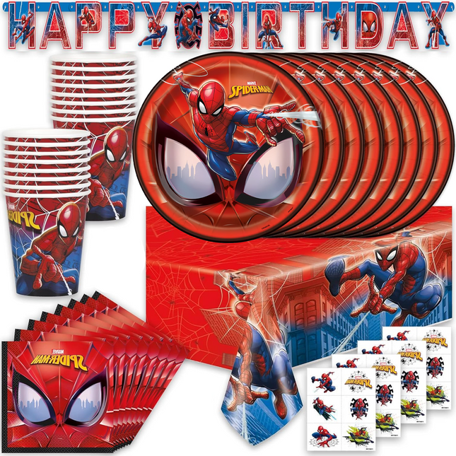 Spiderman Birthday Party Supplies and Decorations