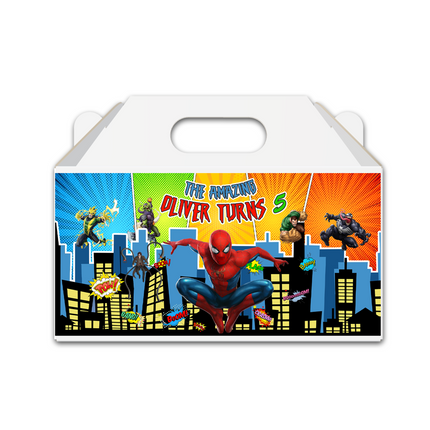Spider-Man Personalized Gable Box – 6 ct, 6x3"