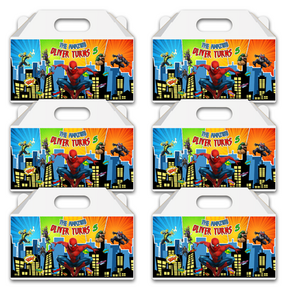 Spider-Man Personalized Gable Box – 6 ct, 6x3"