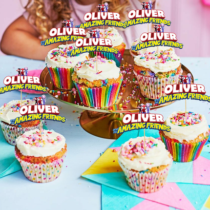 Spidey and his Amazing Friends Custom Name Cupcake Toppers 10 ct