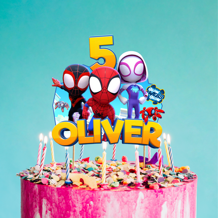 Spidey And His Amazing Friends CardStock Cake Topper 7"