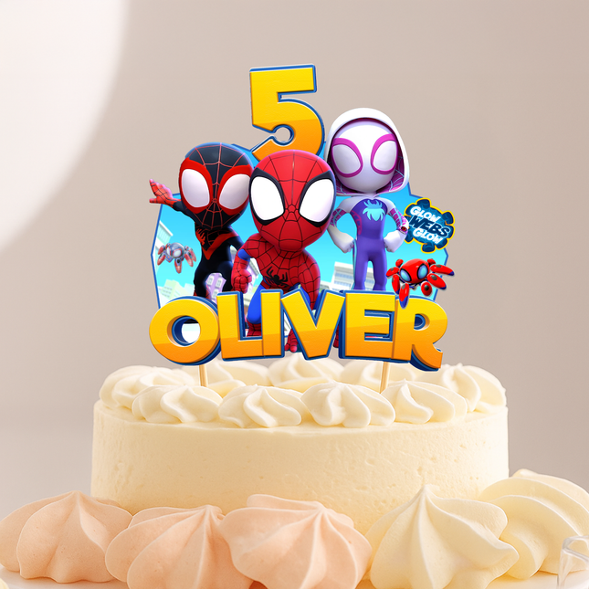 Spidey And His Amazing Friends CardStock Cake Topper 7"