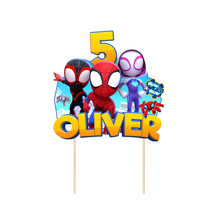 Spidey And His Amazing Friends CardStock Cake Topper 7"