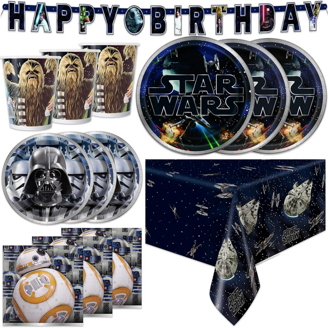 Classic Star Wars Party Supplies – Serves 16 Guests