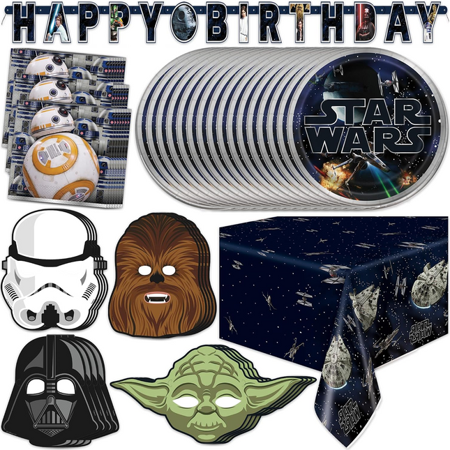 Star Wars Birthday Party Decorations Set - Serves 16