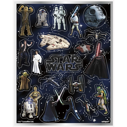 Star Wars Sticker 4 Sheets– 76 Stickers