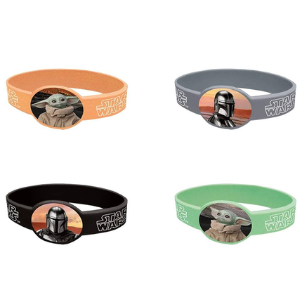Star Wars The Mandalorian Baby Yoda Rubber Bracelets