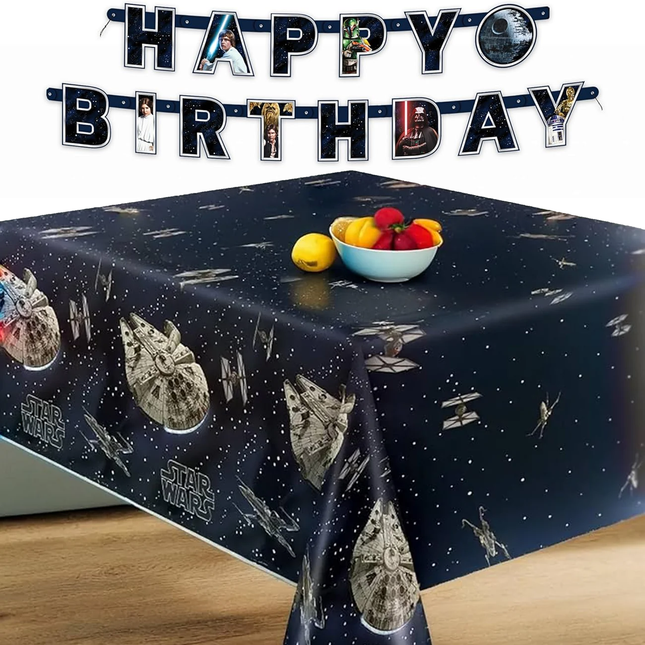 Star Wars Table Cloth and Birthday Banner - Party Decor