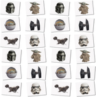 Star Wars The Mandalorian Temporary Tattoos – 4 Sheets, 24 Tattoos