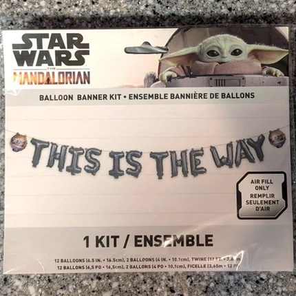Star Wars The Mandalorian Balloon Banner