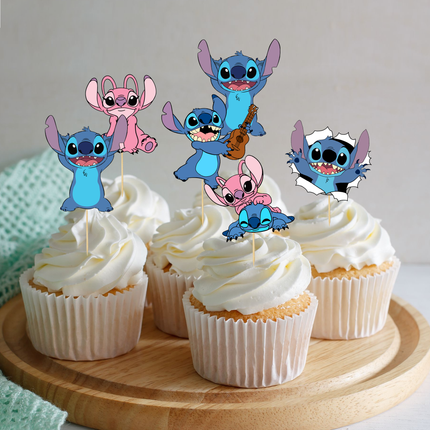 Stitch Birthday Cupcake Toppers 10 ct