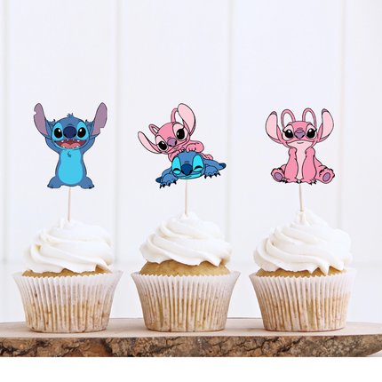 Stitch Birthday Cupcake Toppers 10 ct