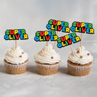 Super Mario Custom Name Cupcake Toppers 10 ct