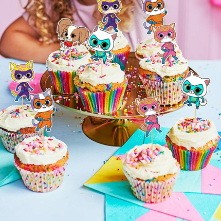 Superkitties Cupcake Toppers 10 ct
